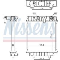 NISSENS 606644 Kühler, Motorkühlung