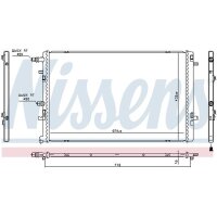 NISSENS 606762 Kühler, Motorkühlung