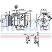 NISSENS 890871 Kompressor, Klimaanlage