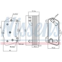 NISSENS 91281 Ölkühler, Automatikgetriebe