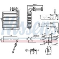 NISSENS 92332 Verdampfer, Klimaanlage