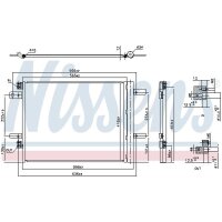 NISSENS 941091 Kondensator, Klimaanlage