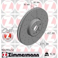 ZIMMERMANN 150.2954.52 Bremsscheibe