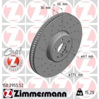 ZIMMERMANN 150.2955.52 Bremsscheibe