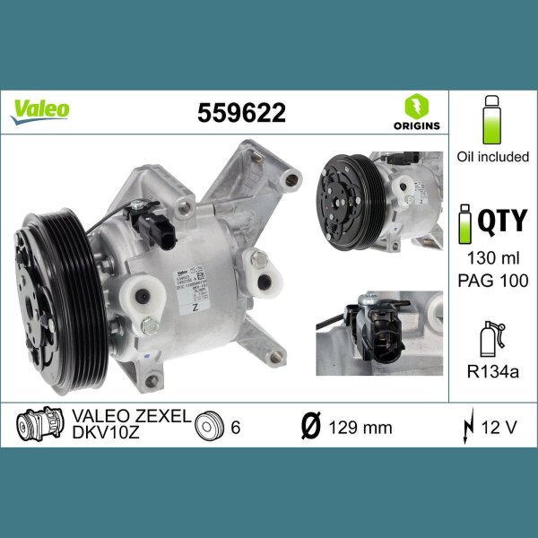 VALEO 559622 Kompressor, Klimaanlage