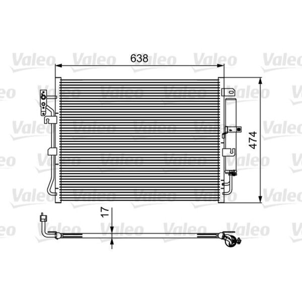 VALEO 814424 Kondensator, Klimaanlage