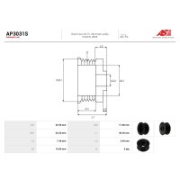 AS-PL AP3031S Riemenscheibe, Generator