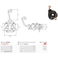 AS-PL SBH6028S Halter, Kohlebürsten
