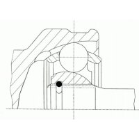 LÖBRO 306745 Gelenksatz, Antriebswelle