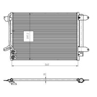 NRF 350507 Kondensator, Klimaanlage