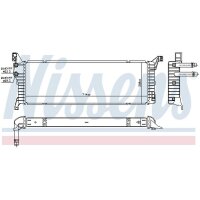 NISSENS 606087 Kühler, Motorkühlung