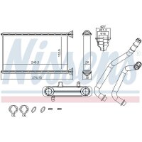 NISSENS 707190 Wärmetauscher, Innenraumheizung
