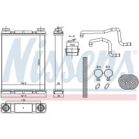 NISSENS 707203 Wärmetauscher, Innenraumheizung