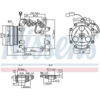 NISSENS 890879 Kompressor, Klimaanlage