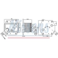 NISSENS 91231 Ölkühler, Motoröl