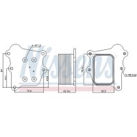 NISSENS 91250 Ölkühler, Motoröl