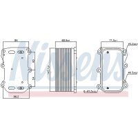 NISSENS 91253 Ölkühler, Motoröl