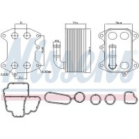 NISSENS 91272 Ölkühler, Motoröl