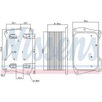NISSENS 91274 Ölkühler, Motoröl