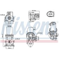 NISSENS 98308 AGR-Ventil