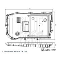 BLUE PRINT ADBP210047 Ölwanne, Automatikgetriebe