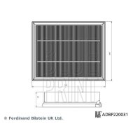 BLUE PRINT ADBP220031 Luftfilter