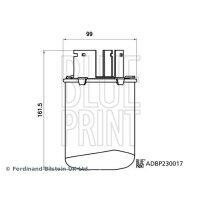 BLUE PRINT ADBP230017 Kraftstofffilter