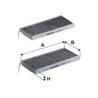FILTRON K 1248A-2x Filter, Innenraumluft