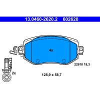 ATE 13.0460-2620.2 Bremsbelagsatz, Scheibenbremse