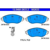 ATE 13.0460-2633.2 Bremsbelagsatz, Scheibenbremse