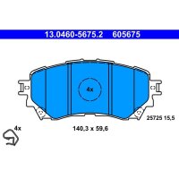 ATE 13.0460-5675.2 Bremsbelagsatz, Scheibenbremse