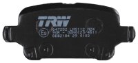TRW GDB2184 Bremsbelagsatz, Scheibenbremse