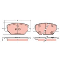 TRW GDB2185 Bremsbelagsatz, Scheibenbremse