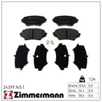 ZIMMERMANN 24297.145.1 Bremsbelagsatz, Scheibenbremse