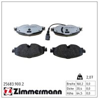 ZIMMERMANN 25683.900.2 Bremsbelagsatz, Scheibenbremse