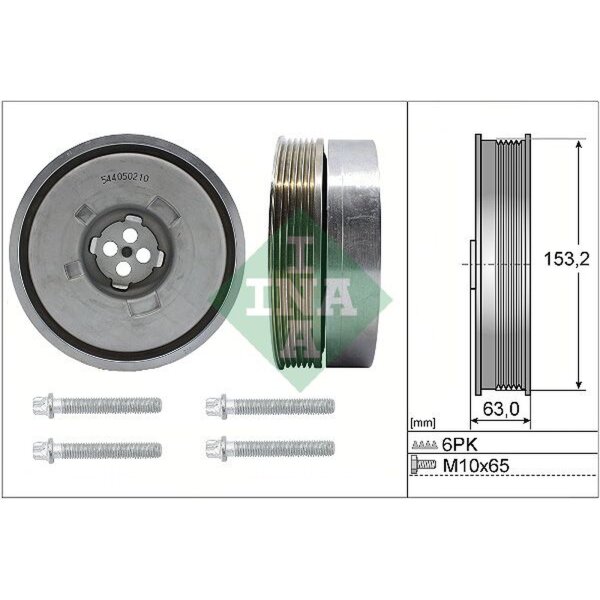 Schaeffler INA 544 0502 20 Riemenscheibe, Kurbelwelle