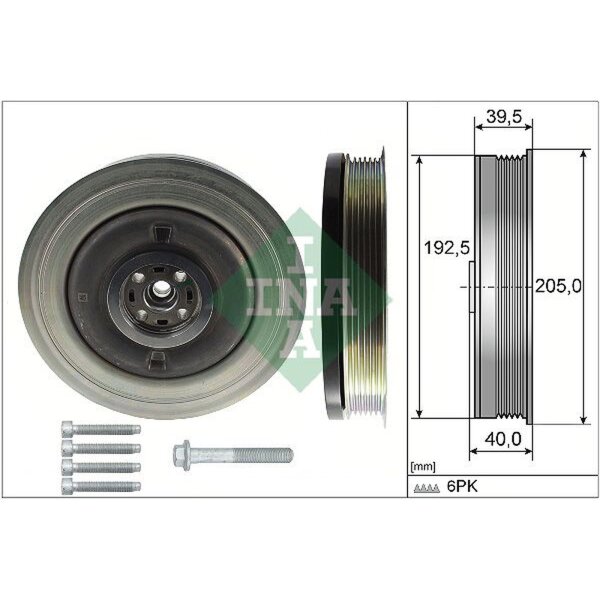Schaeffler INA 544 0503 20 Riemenscheibe, Kurbelwelle