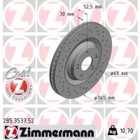 ZIMMERMANN 285.3537.52 Bremsscheibe