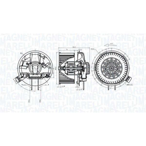 MAGNETI MARELLI 069412305010 Innenraumgebläse