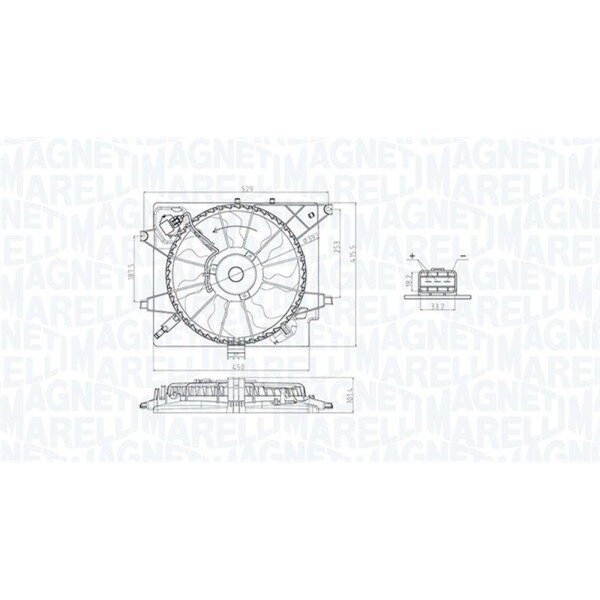 MAGNETI MARELLI 069422789010 Lüfter, Motorkühlung