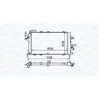 MAGNETI MARELLI 350213153400 Kühler, Motorkühlung