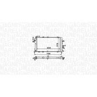 MAGNETI MARELLI 350213153400 Kühler, Motorkühlung