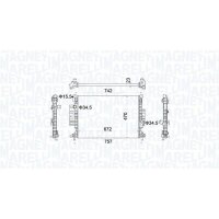 MAGNETI MARELLI 350213155300 Kühler, Motorkühlung