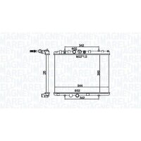 MAGNETI MARELLI 350213156100 Kühler, Motorkühlung