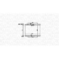 MAGNETI MARELLI 350213156100 Kühler, Motorkühlung