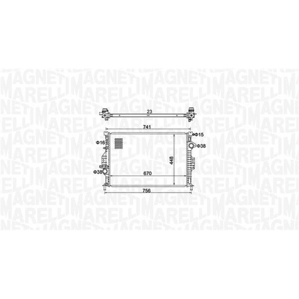 MAGNETI MARELLI 350213157700 Kühler, Motorkühlung