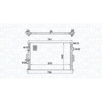 MAGNETI MARELLI 350213157700 Kühler, Motorkühlung