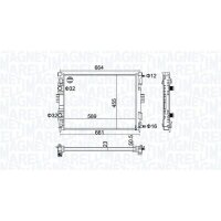MAGNETI MARELLI 350213160600 Kühler, Motorkühlung