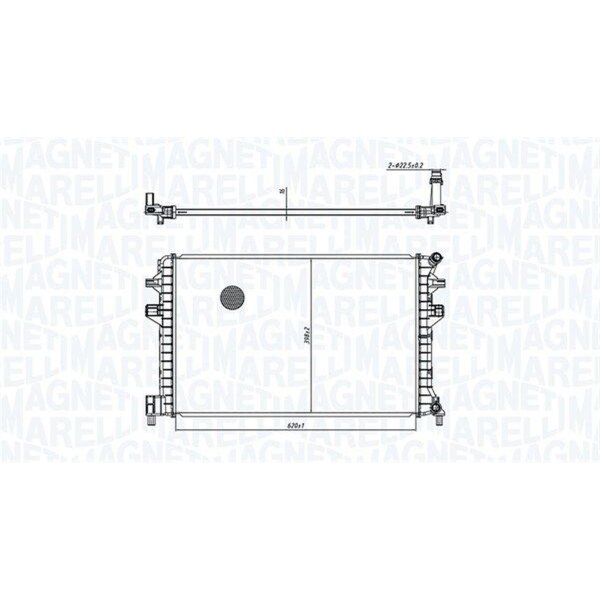 MAGNETI MARELLI 350213166300 Kühler, Motorkühlung