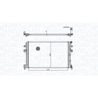 MAGNETI MARELLI 350213166300 Kühler, Motorkühlung